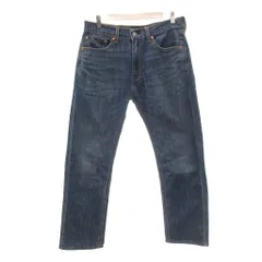 リーバイス Levi's 505 デニムパンツ ジーンズ W33 L32 インディゴブルー オーバーサイズ フルレングス ストレート /NU ■GY61