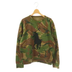 ポロ ラルフローレン POLO RALPH LAUREN Tシャツ 170/92A カーキ カモフラージュ柄 ビックロゴ クルーネック 長袖 710795602001 /JP
