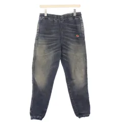 ディーゼル DIESEL D-LAB-NE JOGG ジョガーパンツ イージー ウエストゴム ストレッチ ロゴ ワンポイント ダメージ加工 S インディゴ A03932 /BBのサムネイル