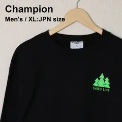 Champion ECO AUTHENTIC THIRD LINE スウェット XL ブラック トレーナー