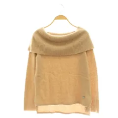 デイジーリンフォクシー DAISY LIN For FOXEY カシミヤシルク オフタートル ニット セーター 長袖 38 ベージュ 32397 /MY ■OSのサムネイル