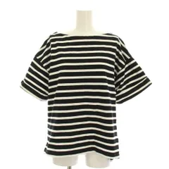 ティッカ TICCA Tシャツ カットソー F 黒 ブラック 白 ホワイト ボーダー 半袖 ボートネック TAHS-357-01 /YMのサムネイル