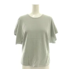 セオリー Theory 25SS Wooster Crepe Knit Bat Wing Top J  カットソー フレンチスリーブ M グレー /CX ■OS