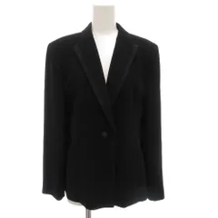 レリアン Leilian テーラードジャケット 9 総裏地 シングル 黒 ブラック 秋冬 /AE ■GY60