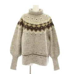 ゼロエイトサーカス 08SIRCUS Jacquard nordic sweater ジャガード ノルディック セーター ニット 長袖 1 グレー S19AL-KN01 /YMのサムネイル