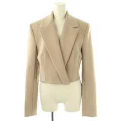 ザラ ZARA ショート丈 テーラードジャケット EUR S ベージュ /CX ■OS