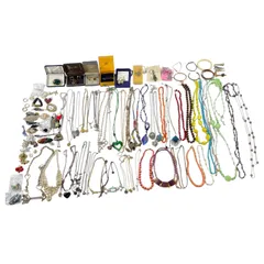 ★ 昭和レトロ 平成レトロ アクセサリー 大量 約100点 まとめ商品 ブローチ ネックレス リング イヤリング 他 ビンテージ アンティーク 現状品