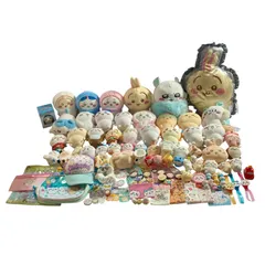 ★ ちいかわ グッズ まとめ ぬいぐるみ マスコット キッズバック キャップ 巾着 ハンカチ 他 ハチワレ うさぎ シーサー 現状品 4.25kg