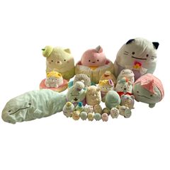 스미코구라시 봉제인형 마스코트 정리 상품 타피오카 귀신 가시 돈까스 등 사이즈 여러 가지 현상품 3.2kg