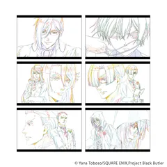 【A3】ポストカード6枚セットアニメ「黒執事 -寄宿学校編-」01/寄宿学校編セット（原画イラスト）