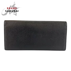 美品 BURBERRY バーバリー チェック柄 ブラック 黒 レザー/キャンバス 札入れ ロングウォレット メンズ 506240【中古】