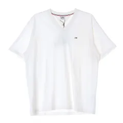 新品 XL Tommy Hilfiger(トミーヒルフィガー) ジーンズ 白 半袖 Vネック Tシャツ