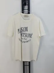 Maison Kitsuné(メゾンキツネ) 半袖Tシャツ パレ ロワイヤル 白 m