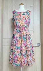 ローラ アシュリー フラワー ワンピース