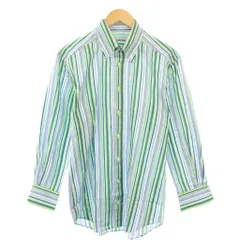 エトロ ETRO ボタンダウンシャツ カジュアル 長袖 レギュラーカラー ストライプ柄 41 マルチカラー /BB