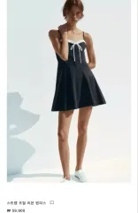 ZARA ストラップ フリル リボン ONE PIECE