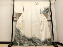 FN12237y 着物 正絹 訪問着 辻が花 151〜161cm - メルカリ