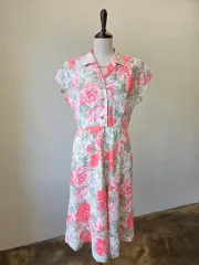 リネン フラワー ONE PIECE