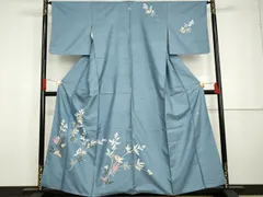 平和屋着物▽本加賀友禅作家　成竹登茂男　訪問着　単衣　紬地　草花文　三越扱い　正絹　逸品　AABC0369fy 2026年最新】成竹登茂男の人気アイテム - メルカリ