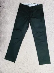 ポロ コットン パンツ チノ パンツ ブラック 新モデル タブ 28