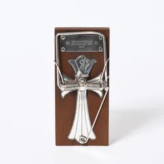 極美品 CHROME HEARTS クロムハーツ マウストラップ ネズミ捕り CHプラス フレアニー ホースシュー エボニーウッド 中古 4b013741のサムネイル