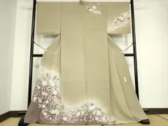平和屋着物●訪問着　作家物　絞り　辻が花　暈し染め　ロング丈　正絹　逸品　DABC3197az