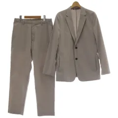 ユニクロ UNIQLO セットアップ シングルスーツ テーラードジャケット スラックス L グレーM 無地 長袖 /AU