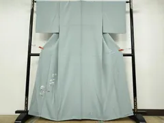 平和屋着物●本加賀友禅作家　成竹登茂男　訪問着　枝花文　正絹　逸品　CABD7322ut 平和屋着物○極上 本加賀友禅作家 成竹登茂男 振袖 友禅 花鳥文 暈し