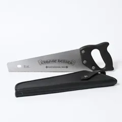 極美品 CHROME HEARTS クロムハーツ SAW ソウ ノコギリ 鋸 クロスボール ホースシュー エボニーウッド シルバー925 中古 4b013097のサムネイル