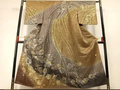 平和屋着物●訪問着　作家物　絞り　辻が花　暈し染め　金銀彩　正絹　逸品　未使用　AABG4399fy