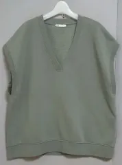(ザラ) L size オーバーサイズ 綿 ベスト