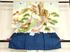 6-063 (保管品) 正絹 男児 手描 お宮参り 着物 宝船 - メルカリ