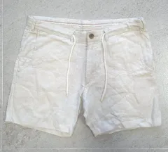 ZARA 夏 ハーフパンツ 麻 32インチ