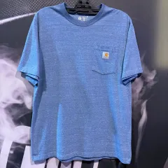 Carhartt(カーハート) K87 ワーク ポケット 半袖Tシャツ スカイブルー