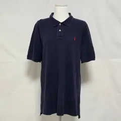 POLO RALPH LAUREN ネイビー 半袖 カラーTシャツ メンズ95-100 0627