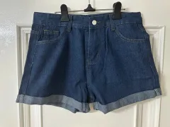 ハイウエスト デニムハーフパンツ 新品