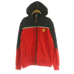 プーマ PUMA × フェラーリ Ferrari スウェットパーカー ジップアップ 裏起毛 S レッド /MY ■OS ■GY60