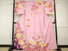 美品✨豪華色打掛 ピンク系 ハートに花束 桜花 結婚式 婚礼衣装 