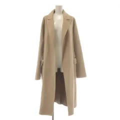 ザラ ZARA コート ウール混 M ベージュ ロング丈 長袖 テーラードカラー /AU