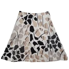 H ＆ M エイチ・アンド・エム ツートン パターン ミニスカート ／ フレア スカート 26 インチ ポリエステル