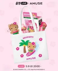 AMUSE ハローキティ(ハローキティ) ぬいぐるみ キーリング ぬい + エコバッグ + バッジ