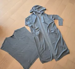 the AtG サマーニット フード付きカーディガン セット