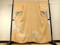 平和屋着物●訪問着　友禅　作家物　枝花文　暈し染め　正絹　逸品　AABG4629fy