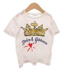 ドルチェ&ガッバーナ ドルガバ DOLCE&GABBANA Tシャツ カットソー プリント 半袖 4 白 ホワイト /FF ■GY62のサムネイル
