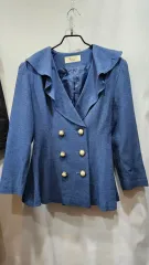 日本製ヴィンテージ セーラーカラー レトロスタイルジャケット スリムフィット 明るいゴン色 ss2