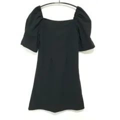 スクエアネック オフショルダー ミニ ドレス S_i3639