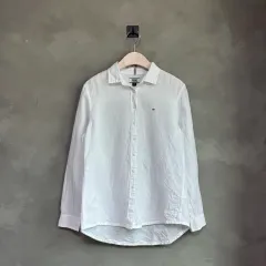 Tommy Hilfiger(トミーヒルフィガー) リネン シャツ 白