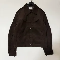 新品 メンズ コーデュロイ ジャケット (ブラウン)