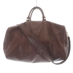 ロンシャン LONGCHAMP ボストンバッグ レザー ショルダーバッグ ハンドバッグ 2way 茶色