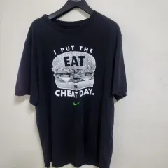 Nike(ナイキ） ハンバーガー プリント 半袖 Tシャツ 黒
